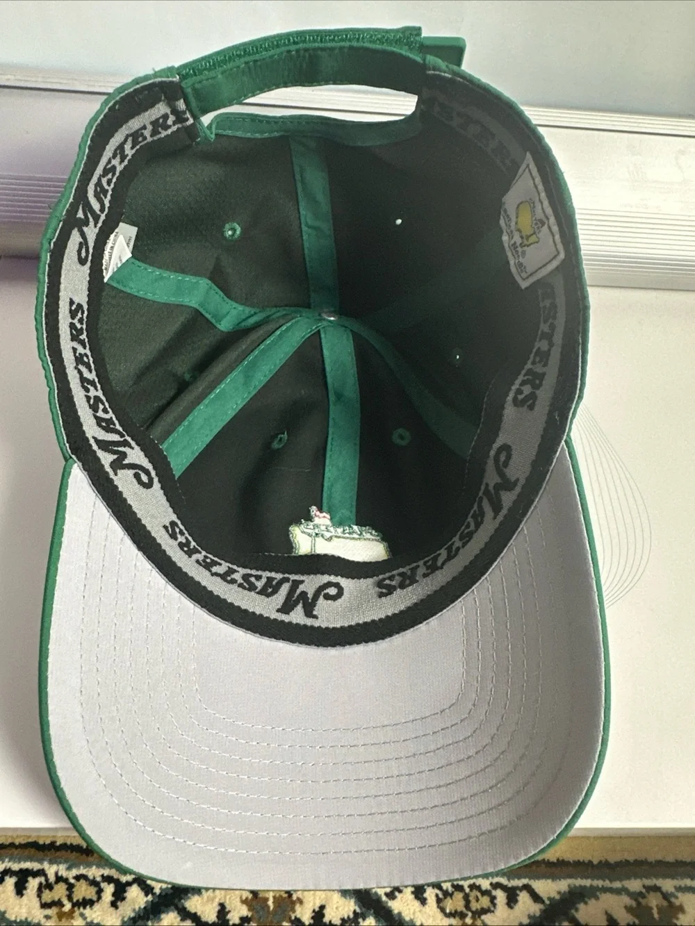 Masters Green Baseball Cap with Yellow & Red Embroidered Logo